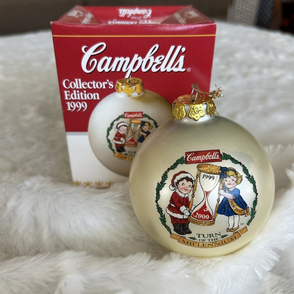 Campbell's Soup Kids 1999 Collector's Edition Christmas‎ Ornament Millennium Y2K